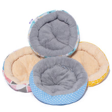 Load image into Gallery viewer, Simple Style Fleece Round Pet Bed