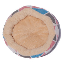 Load image into Gallery viewer, Simple Style Fleece Round Pet Bed