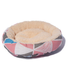 Load image into Gallery viewer, Simple Style Fleece Round Pet Bed
