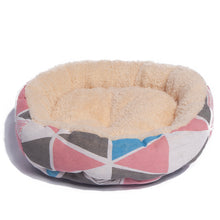 Load image into Gallery viewer, Simple Style Fleece Round Pet Bed